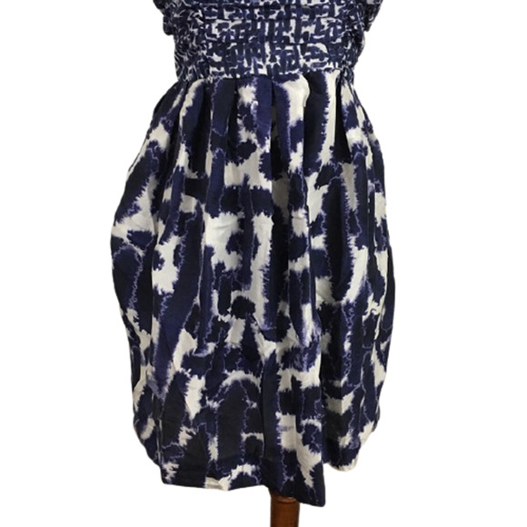 BB Dakota Azalea Copeland Dress In Eclipse Blue White Women's Size 6 - Picture 5 of 8